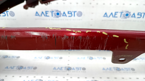 Front bare bumper Toyota Camry v70 18-20 LE\XLE for parking sensors, red, torn, dented, scratches, broken fasteners