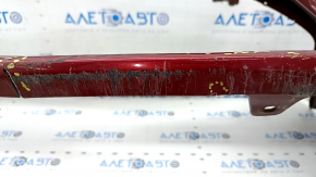 Front bare bumper Toyota Camry v70 18-20 LE\XLE for parking sensors, red, torn, dented, scratches, broken fasteners