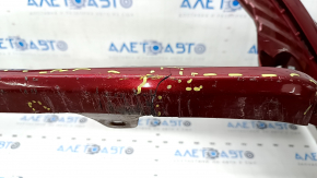 Front bare bumper Toyota Camry v70 18-20 LE\XLE for parking sensors, red, torn, dented, scratches, broken fasteners
