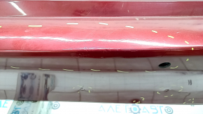 Rear bumper bare Toyota Camry v70 18-20 LE\XLE for parking sensors, red, torn, pressed, scratches, broken mount