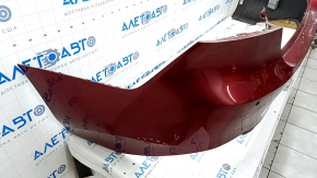 Rear bumper bare Toyota Camry v70 18-20 LE\XLE for parking sensors, red, torn, pressed, scratches, broken mount