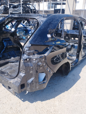 Quarter wing rear right Ford Edge 15- on the body. black, painted, pokes