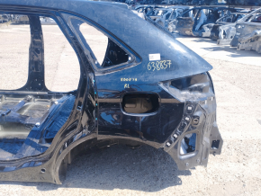 Quarter wing rear left Ford Edge 19- on the body. black, painted, pokes