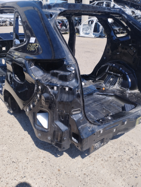 Quarter wing rear left Ford Edge 19- on the body. black, painted, pokes