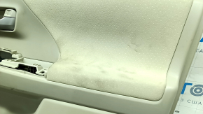 Door trim card front right Toyota Prius V 12-17 cloth, beige, scratches, needs cleaning, scuffing