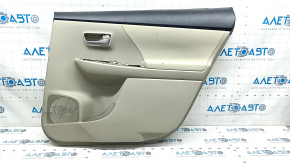 Door trim card rear right Toyota Prius V 12-17 cloth, beige, scratches, for cleaning