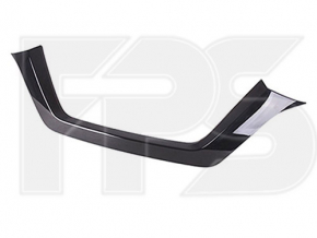 Front bumper molding upper Nissan Rogue 17- black