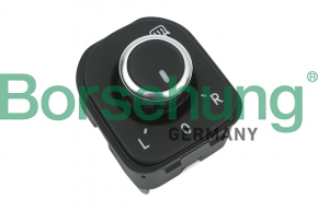 Mirror control front left VW Tiguan 09-17 black with chrome, heated