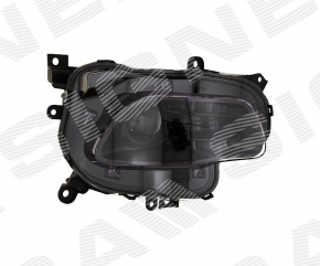 Headlight front right bare Jeep Cherokee KL 14-18 dorest halogen black