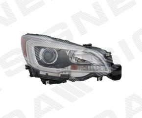 Headlight front right Subaru Outback 15-17 bare prerest halogen dark