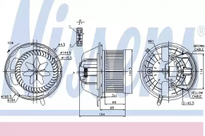 Motor heater fan BMW 335i e92 07-13