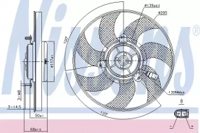 Cooling fan right VW CC 08-17