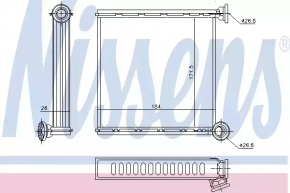 Heater radiator stove VW Golf 15-
