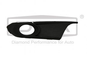 Front bumper grille side left VW Jetta 11-14 USA under fog lights