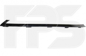 Front bumper molding left Kia Optima 14-15 rest, black gloss