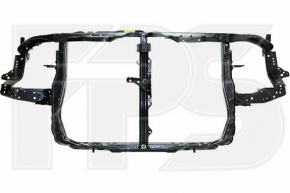 TV panel radiator Toyota Highlander 11-13 with eyelashes, with hood lock strip