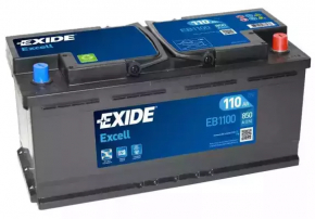 Battery 12v AUDI Q7 4L 10-15 110Ah 850A Euro +-Reverse EXIDE