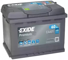 Battery 12v FIAT 500X 16- 1.4 60Ah 600A Euro +-Reverse EXIDE