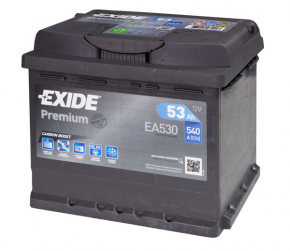 Battery 12v FORD ESCAPE MK3 13-19 53Ah 540A Euro +-Reverse EXIDE