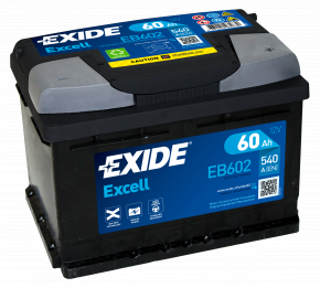 Battery 12v HONDA ACCORD 18-22 60Ah 540A Euro +-Reverse EXIDE
