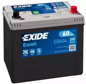 Battery 12v KIA OPTIMA 11-15 Hybrid 60Ah 480A Asia +-Reverse EXIDE