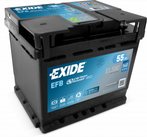 Battery 12v LEXUS ES 300H/350 13- Hybrid 55Ah 540A Euro AGM +-Reverse EXIDE