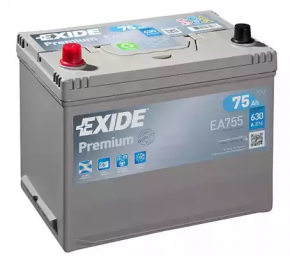 Battery 12v LEXUS NX 200t/300/300h 15-21 2.0 75Ah 630A Asia +-Direct EXIDE