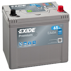 Battery 12v SUBARU LEGACY 15-19 65Ah 580A Asia +-Reverse EXIDE
