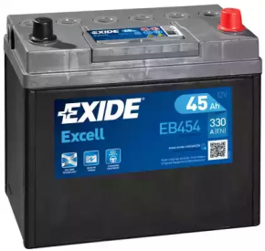 AKB 12v TESLA MODEL 3 18- 45Ah 300A Asia +-Reverse EXIDE