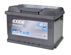 Battery 12v VOLKSWAGEN JETTA MK6 11-18 USA 2.0 61Ah 600A Euro +-Reverse EXIDE
