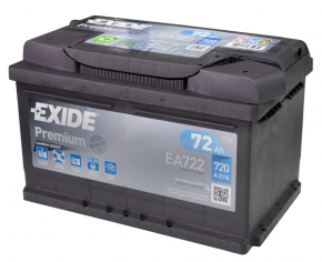 Battery 12v VW Tiguan 18-24 72Ah 720A Euro +-Reverse EXIDE
