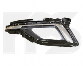 Left fog light frame Hyundai Sonata 15-17 SE without DRL