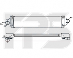 Intercooler Ford Escape mk3 13-19 1.6T