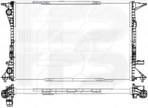 Radiator cooling water Audi A6 C7 12-18 2.0 720X480X26