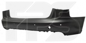Bare rear bumper Audi A6 C7 12-15 pre-restored for parking sensors