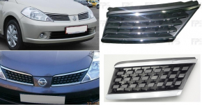 Radiator grill right Nissan Tiida 06-12
