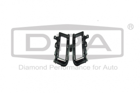 Bumper grille right VW Golf 15-17 without chrome, under fog lights DPA