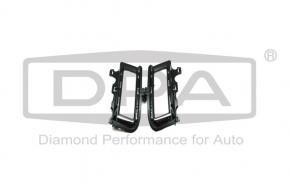 Bumper grille left VW Golf 15-17 without chrome, under fog lights DPA