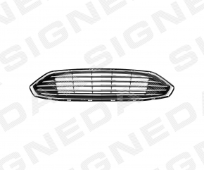 Grille radiator grill assembly with frame Ford Fusion mk5 17-18 chrome SIGNEDA