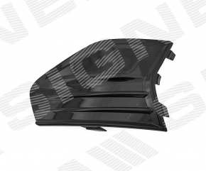 Front bumper grille right Ford Fusion mk5 19-20 under LED fog lights, gloss SIGNEDA