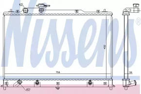 Radiator cooling water Mazda CX-7 06-09 NISSENS