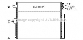 Air conditioning radiator condenser with cooling automatic transmission Jeep Grand Cherokee WK2 11-21 3.6 AVA