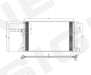 Air conditioner radiator condenser Hyundai Tucson 16-18 2.0 2.4 SIGNEDA