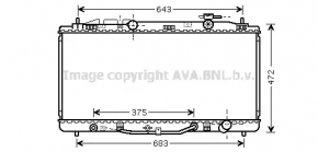 Radiator cooling water Toyota Avalon 05-12 AVA