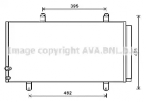 Air conditioner radiator condenser Lexus ES350 07-12 AVA