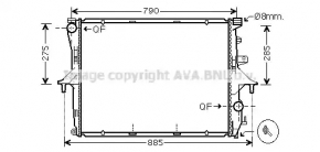 Radiator cooling water Audi Q7 4L 10-15 AVA