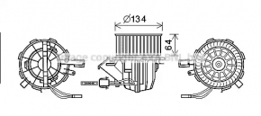 Motor heater fan Audi Q5 8R 09-12 AVA