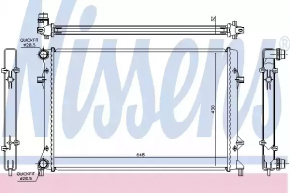 Radiator cooling water VW Passat b7 12-15 USA 3.6 NISSENS