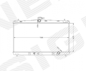 Radiator cooling water Toyota Camry v55 15-17 2.5 usa SIGNEDA