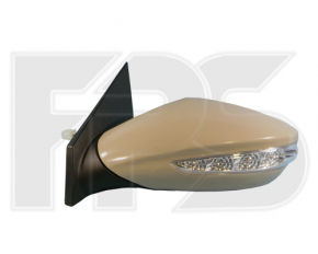 Side mirror left Hyundai Sonata 11-15 7 pins, turn signal FPS
